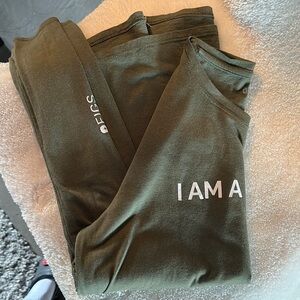 Figs Green 'I Am A Nurse' Sweater size small